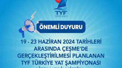 TYF Turkiye Yat Sampiyonasi manset